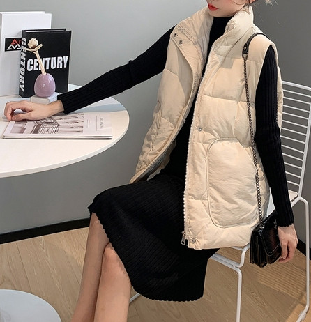 Γυναικείο γιλέκο με τσέπες - για το χειμώνα