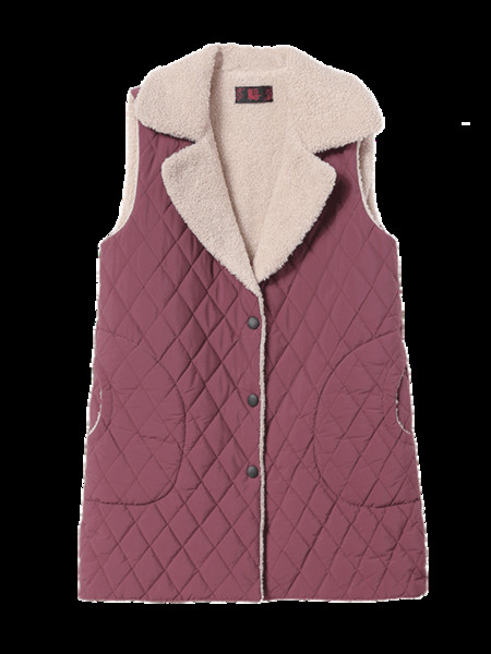 Γυναικείο γιλέκο με ζεστή επένδυση - μεσαίου μήκους
