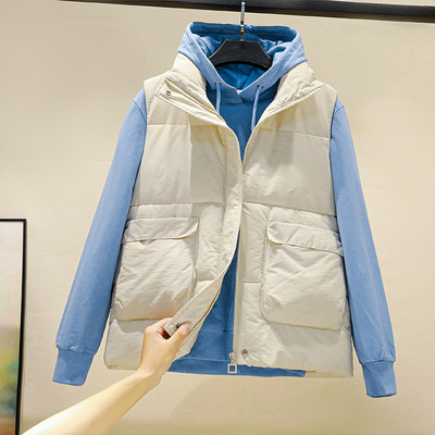 Naiste vabaaja vest luku ja taskuga