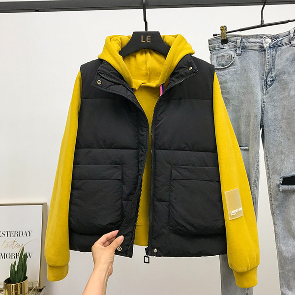 Naiste vabaaja vest luku ja taskuga