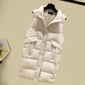 Naiste pikk kapuutsiga talvevest