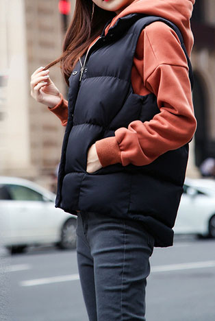 Naiste igapäevane nööpidega talvevest