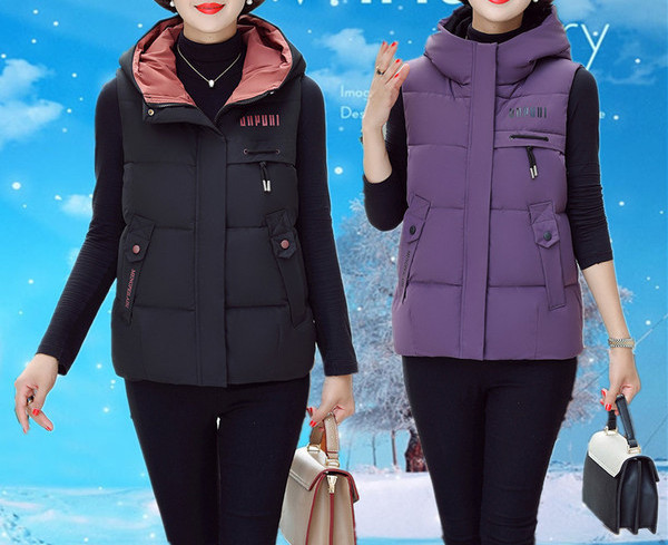 Uus mudel igapäevase kapuutsiga ja taskutega naistevest