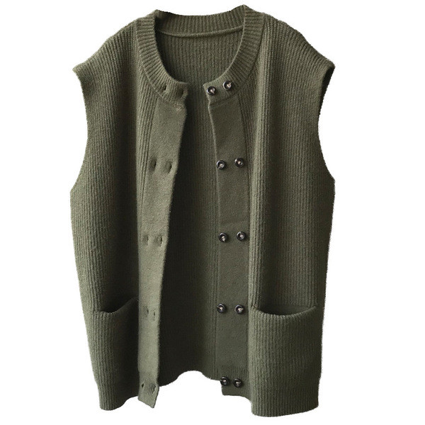 Moteriška žieminė megzta liemenė