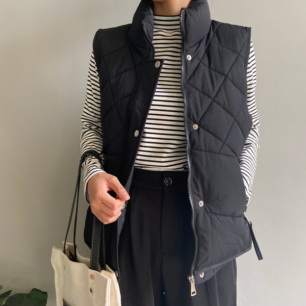 Ženski casual prsluk s patentnim zatvaračem i gumbima