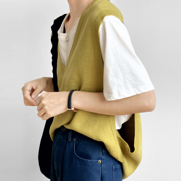 Γιλέκο φαρδύ με ντεκολτέ spitz