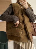 Naiste talvine lai nööpidega vest