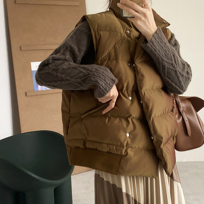 Naiste talvine lai nööpidega vest