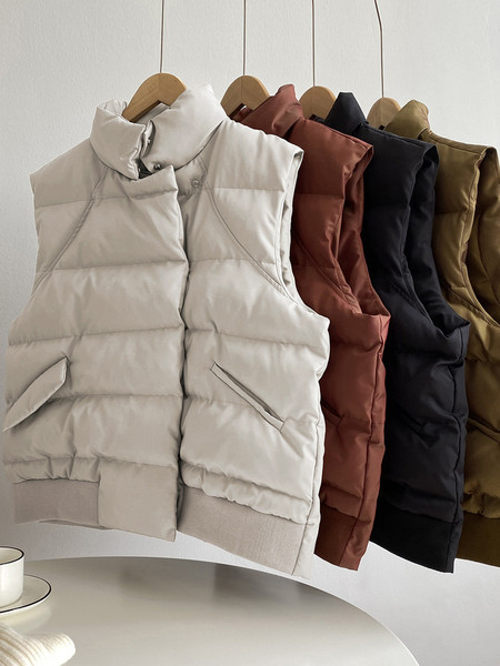 Naiste talvine lai nööpidega vest