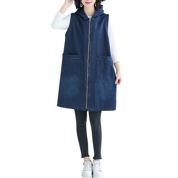 Uus mudel naiste teksavest kapuutsiga - lai mudel