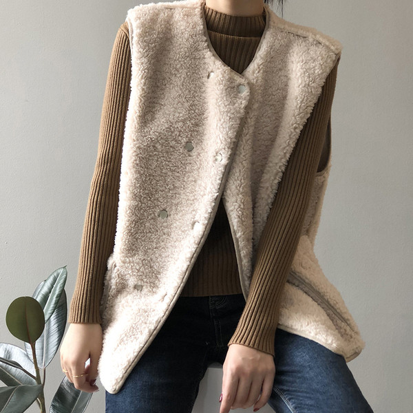 Νέο μοντέλο φαρδύ γιλέκο με κουμπιά