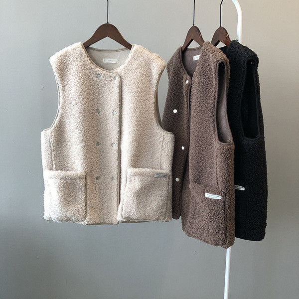 Νέο μοντέλο φαρδύ γιλέκο με κουμπιά