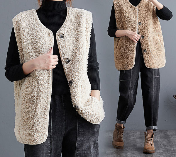 Naiste V-kaelusega sulevest vabaaja vest