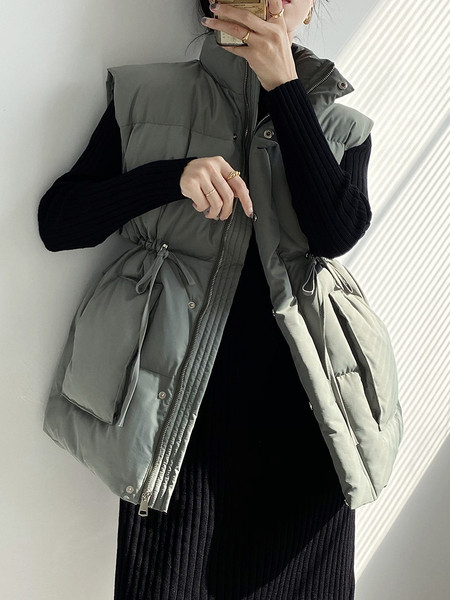 Γυναικείο γιλέκο με ελαστική μέση