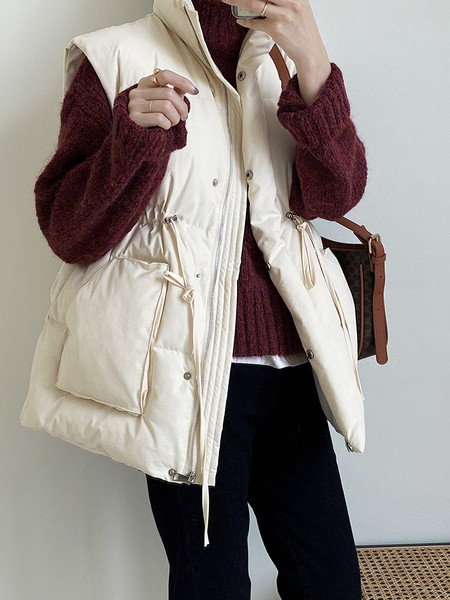 Γυναικείο γιλέκο με ελαστική μέση