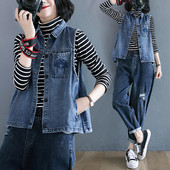 Sinist värvi vabaaja naiste teksavest kaelusega