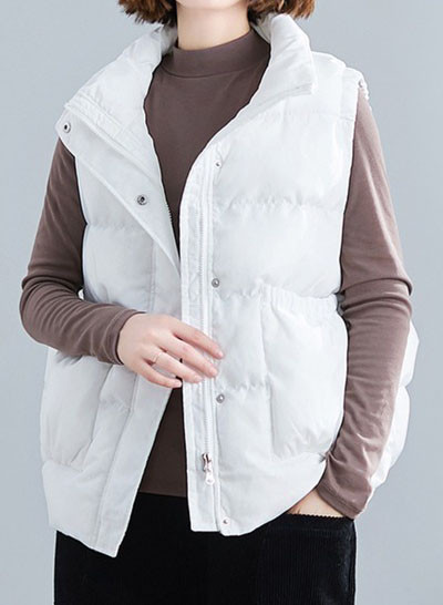 Naiste igapäevane lai nööpidega vest