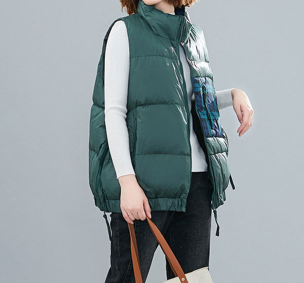 Naujo modelio moteriška plati liemenė su užtrauktuku