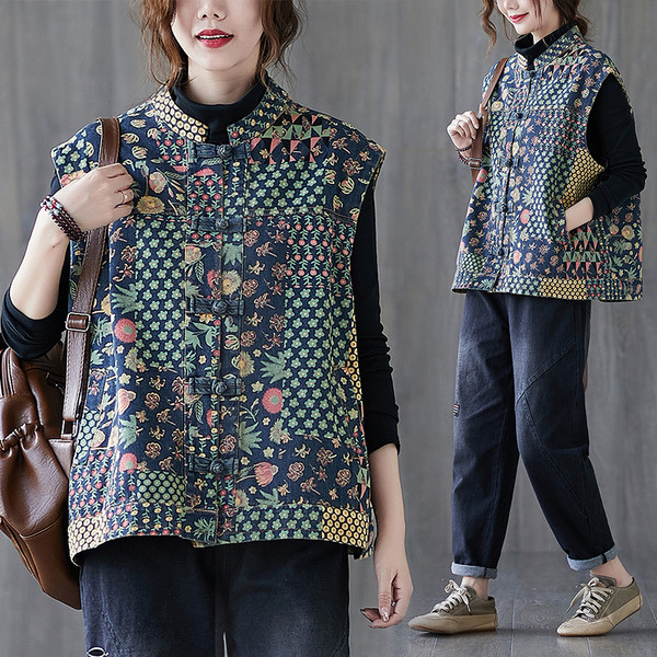 Uus mudel madala kraega naiste värvi vest