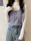 Moteriška laisvalaikio megzta liemenė be užsegimo