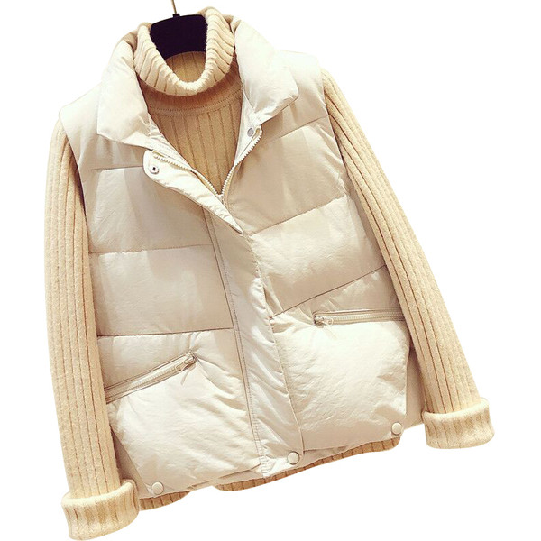 Naiste kaasaegne kõrge kraega talvevest