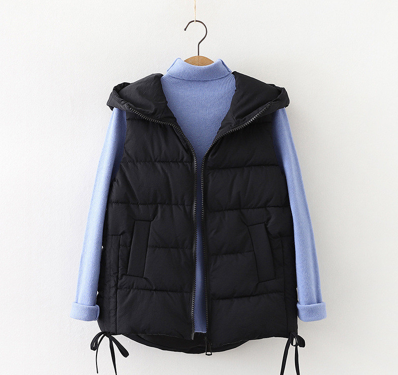 Ležerna ženska vesta s kapuljačom i patentnim zatvaračem