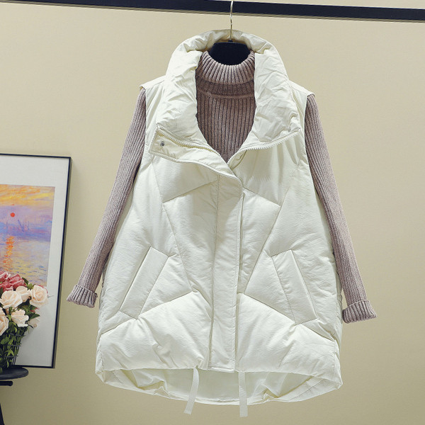 Σύγχρονο γυναικείο γιλέκο ασύμμετρο μοντέλο