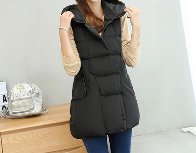 Pikk naiste vest kapuutsiga ja suurustega kuni 2XL