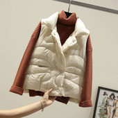 Γυναικείο χειμερινό γιλέκο με υψηλό γιακά μοντέλο