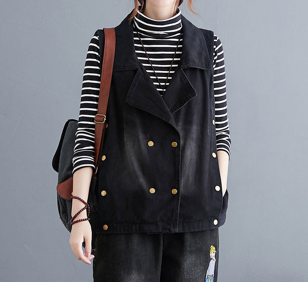 Naiste vesti lai nööpidega mudel