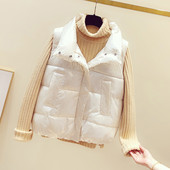 Γυναικείο casual γιλέκο με γιακά- κατάλληλο για το χειμώνα