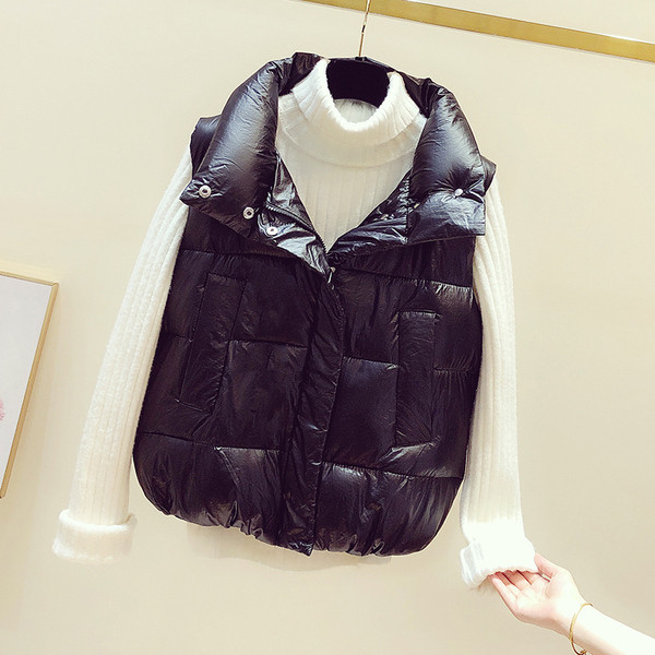 Γυναικείο casual γιλέκο με γιακά- κατάλληλο για το χειμώνα