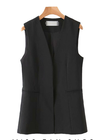 Ženski prsluk s V izrezom