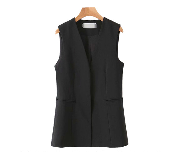 Ženski prsluk s V izrezom