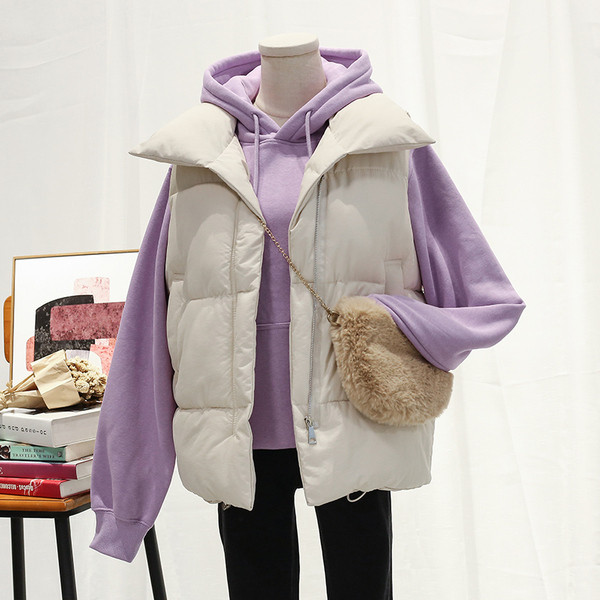 Naujo modelio moteriška žieminė liemenė su kišenėmis