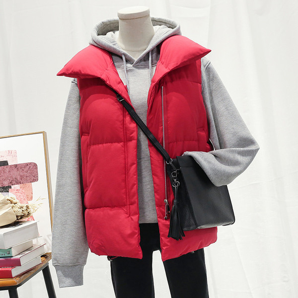 Naujo modelio moteriška žieminė liemenė su kišenėmis