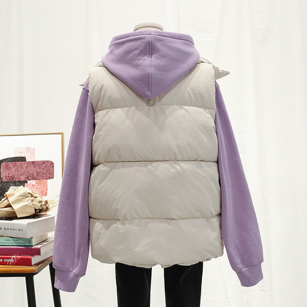 Naujo modelio moteriška žieminė liemenė su kišenėmis