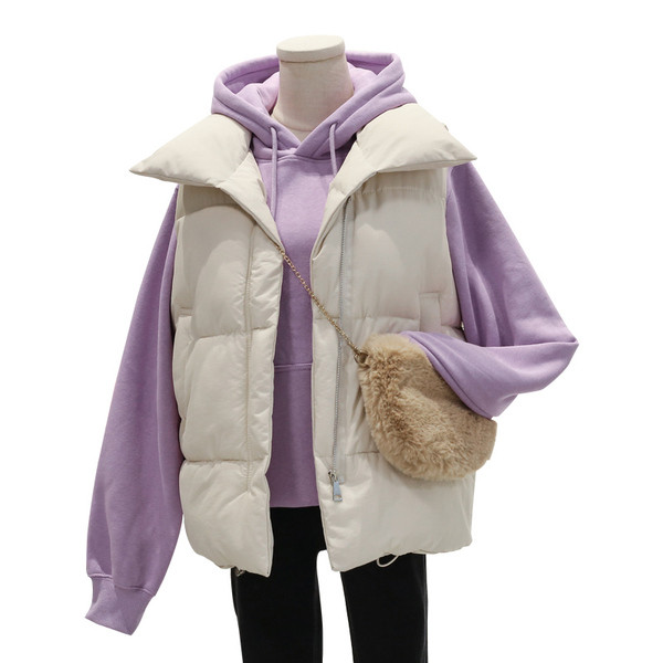 Naujo modelio moteriška žieminė liemenė su kišenėmis