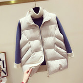 Uus kõrge krae ja taskutega igapäevase naistevesti mudel