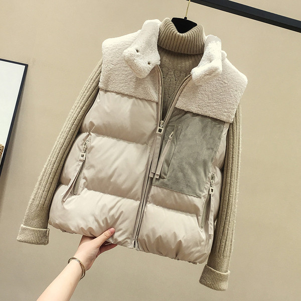 Naiste talvevest sulekrae ja taskutega