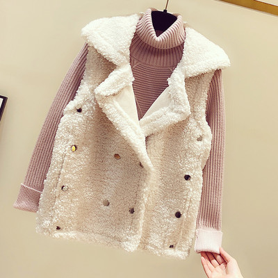 Naujo modelio moteriška pūkinė liemenė su metalinėmis sagomis