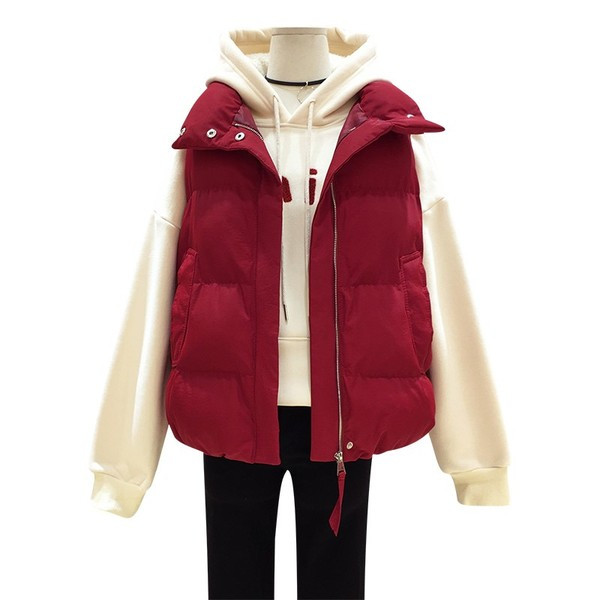 Sportinė ir laisvalaikio liemenė su aukšta apykakle ir kišenėmis