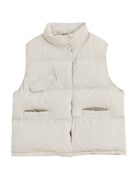 Vesta casual dama model lat cu guler inalt