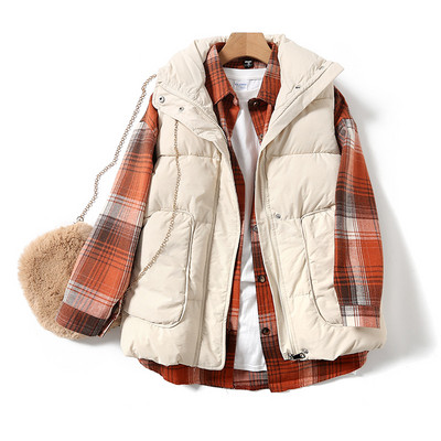 Καθημερινό γυναικείο χειμερινό γιλέκο με τσέπες