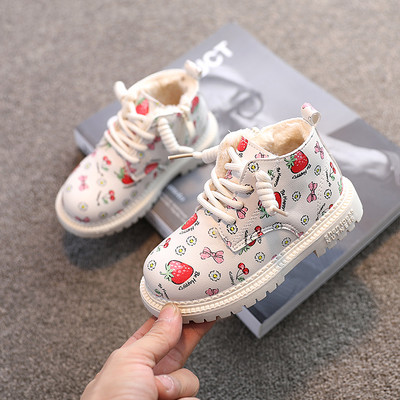 Πολύχρωμες παιδικές μπότες για κορίτσια με μαλακή φόδρα