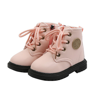 Laisvalaikiai vaikiški batai mergaitėms iš eko odos lygiais padais ir raišteliais