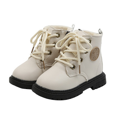 Laisvalaikiai vaikiški batai mergaitėms iš eko odos lygiais padais ir raišteliais