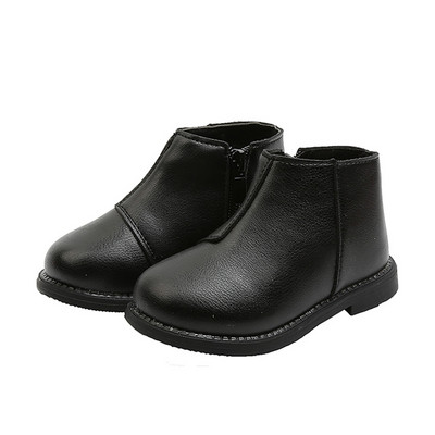 Öko-nahast puhtad lameda tallaga lastesaapad tüdrukutele