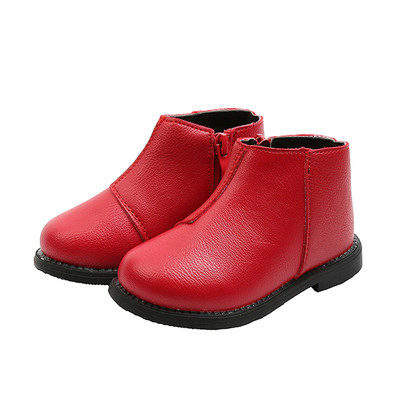 Öko-nahast puhtad lameda tallaga lastesaapad tüdrukutele