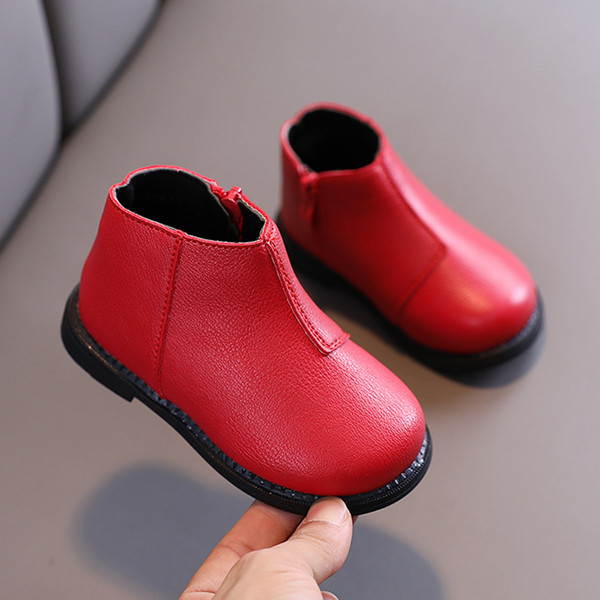 Öko-nahast puhtad lameda tallaga lastesaapad tüdrukutele